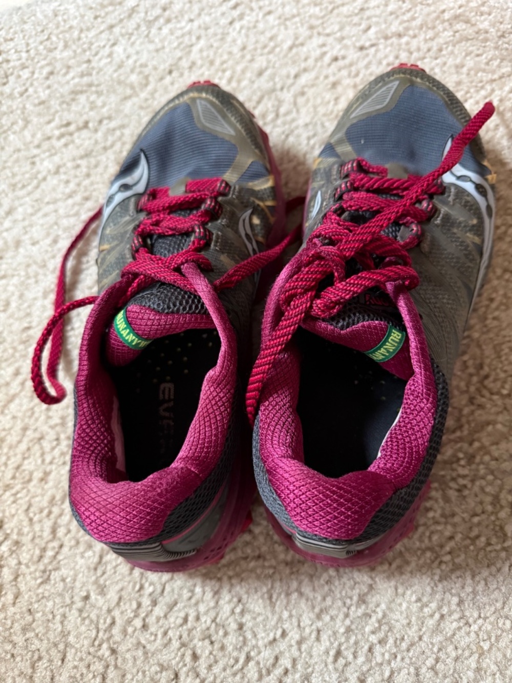 Saucony Peregrine 7 Trail-Running Shoes Sz 8 Hiking Lugged Trail Outdoors - Picture 7 of 8